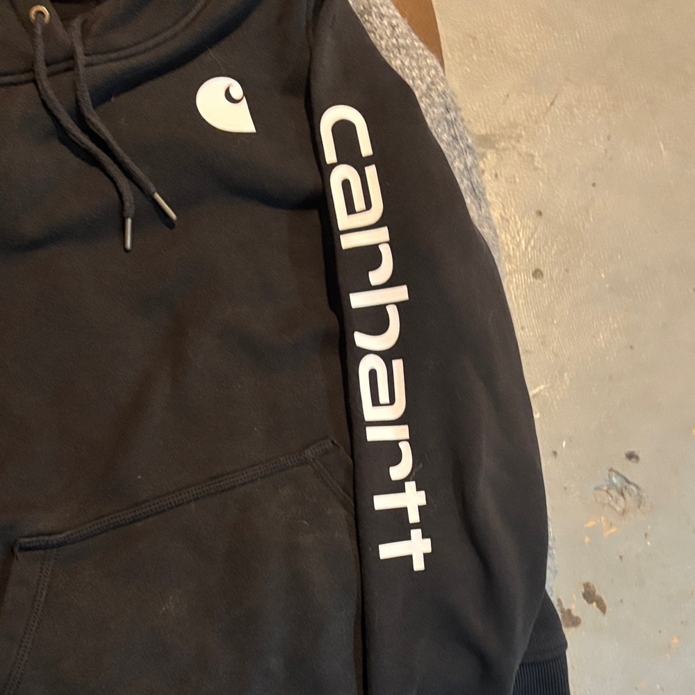 Carhartt Black Sweatshirt with White Logo